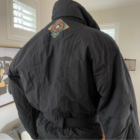 VTG Obermeyer Nell Crop Ski Bomber Jacket Black, Size 10 - Picture 3 of 13